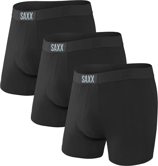 Men'S Underwear with Pouch Vibe Super Soft Boxer Brief 3Pk