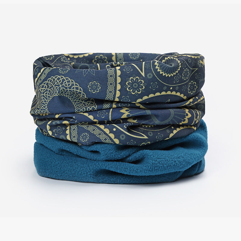 Hood Plus Fleece Thickened Windproof Headband Double Layer Warmth