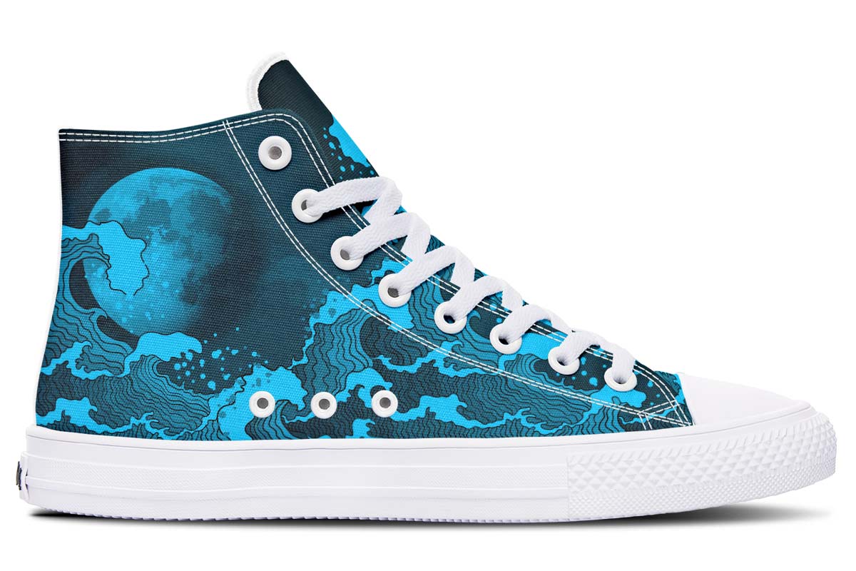 Printed Couple High-top Canvas Shoes