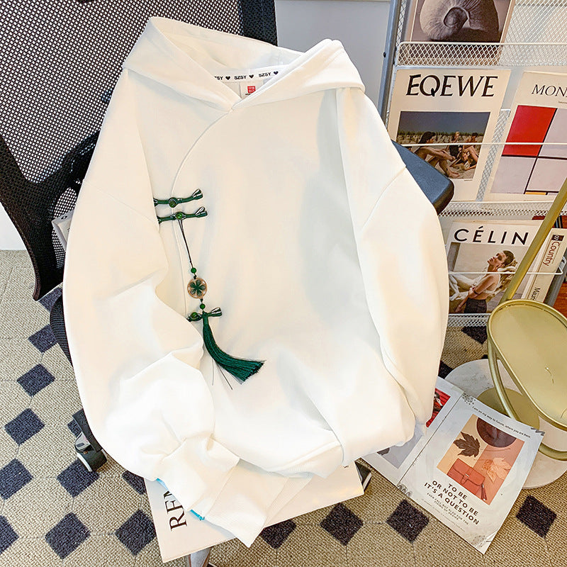 Chinese-style Embroidered Hoodie For Women AutumnWinter