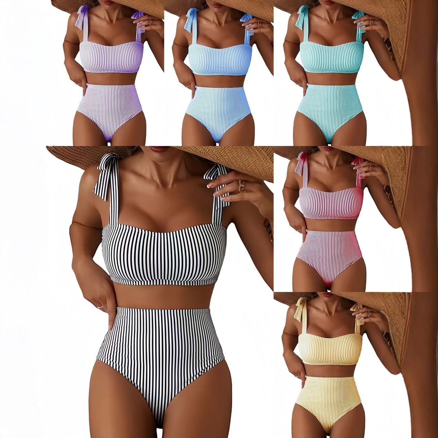 Women's Lace-up Two-Piece Bikini Set