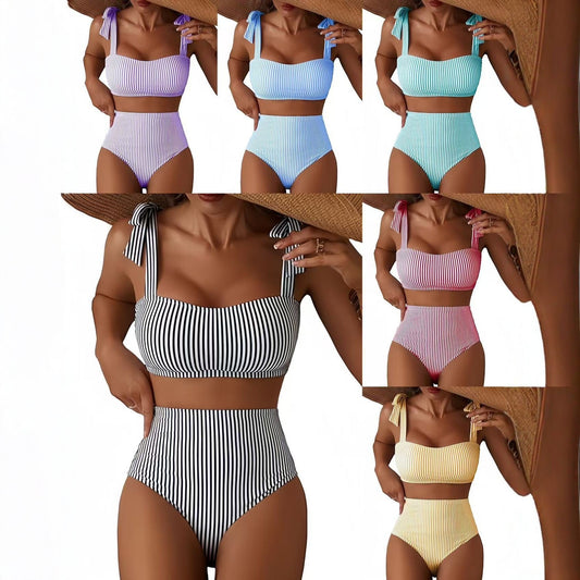 Women's Lace-up Two-Piece Bikini Set