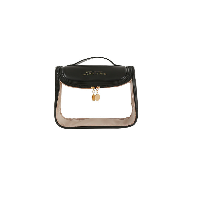 PVC Portable Makeup Transparent Bag Large Capacity Hanging Wash