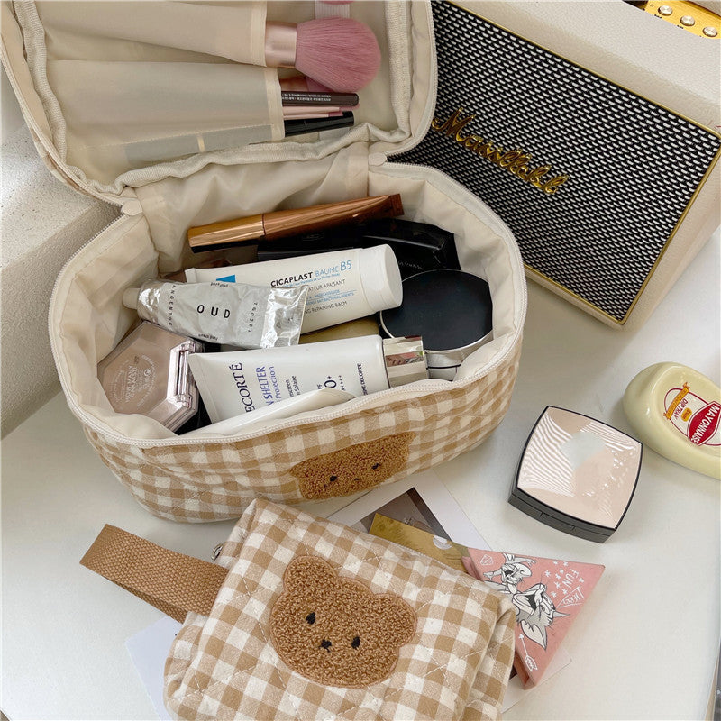 Cute Cartoon Bear Cosmetic Bag
