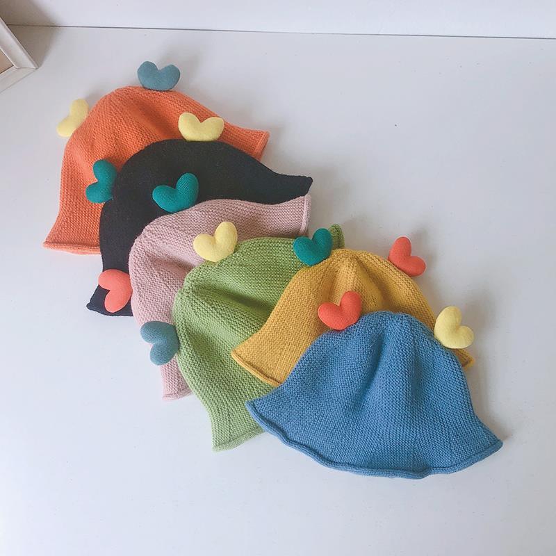Cute Spring And Autumn Knitted Bucket Hat