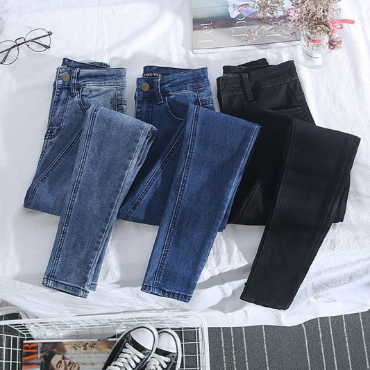 Pants Female Student Is Eighth Thin In Winter