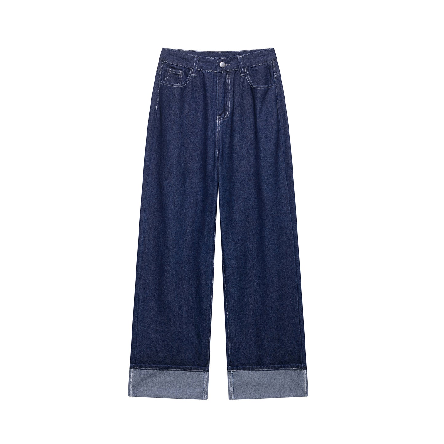 Womens European And American-style Zip-up Jacket And Jeans Set