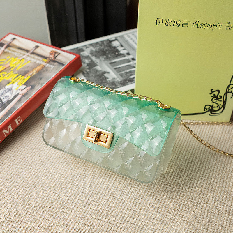 Colorful Transparent Jelly Bag Ladies Mobile Phone