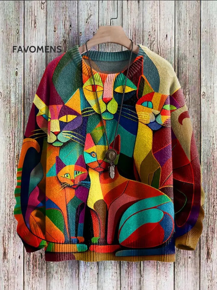 Halloween Digitalprintet Rundhalset Sweater Til Mænd Og Kvinder