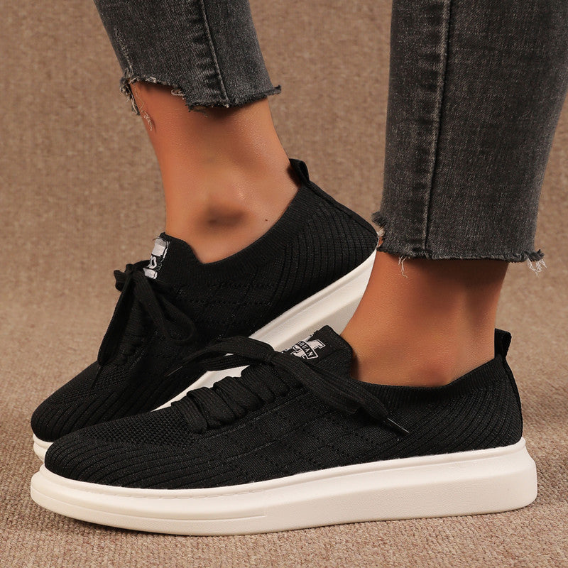 European And American Large Size Women's Flat Light Running Casual Shoes Women's Shoes