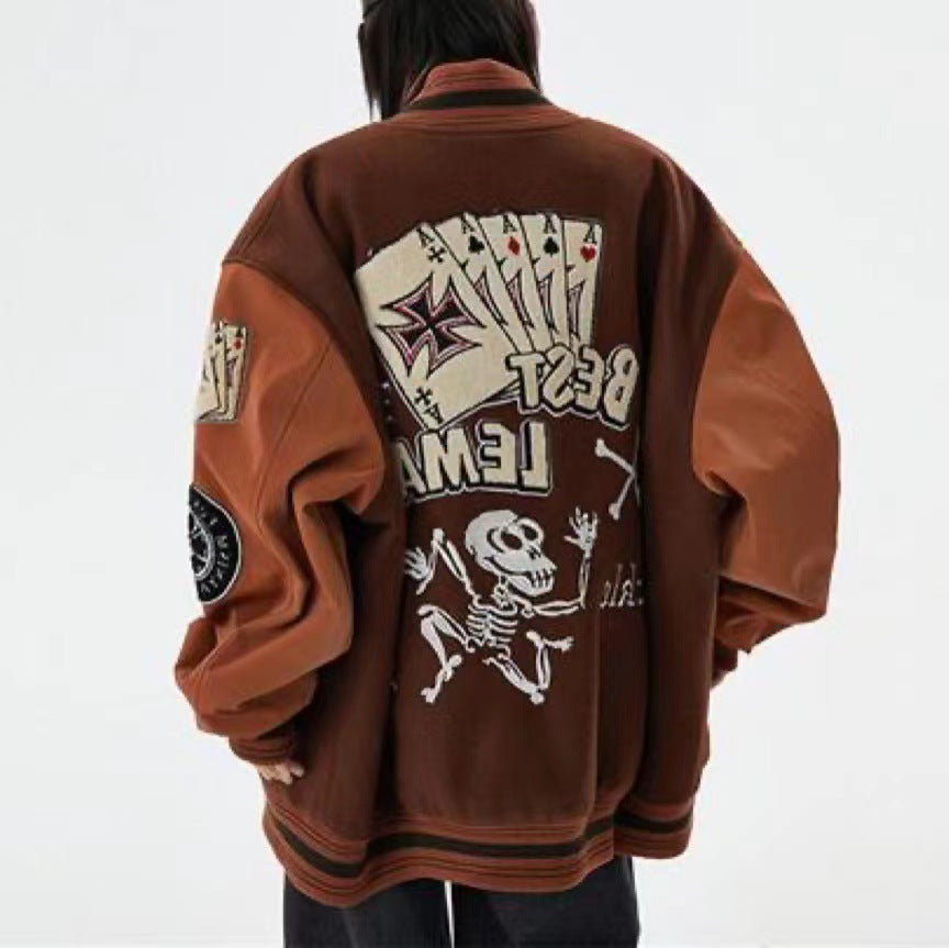 Men's And Women's Loose Minority Design Coat