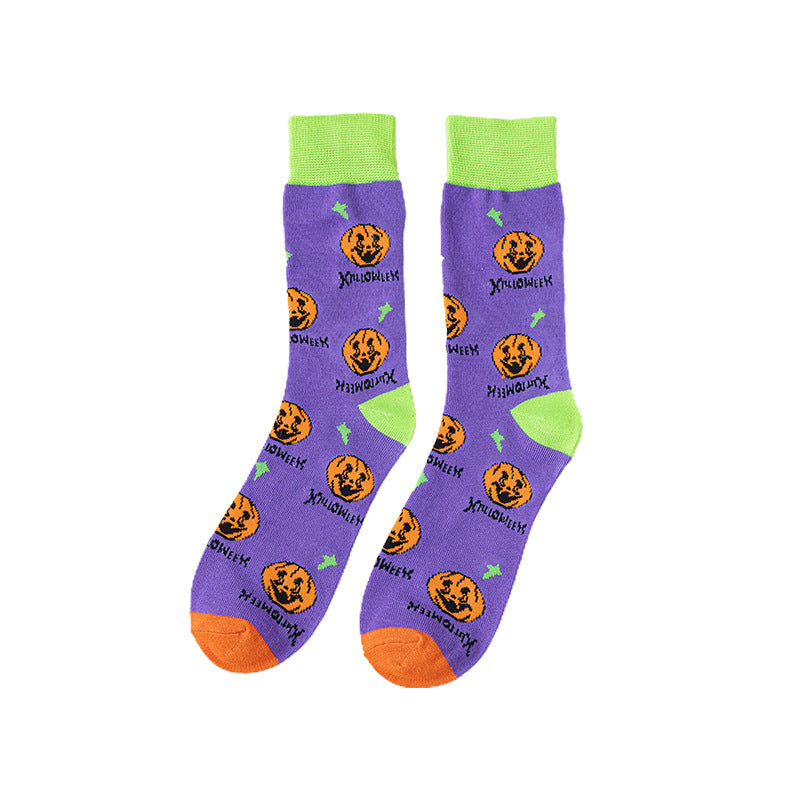 Cartoon Creative Halloween Mid-calf Socks