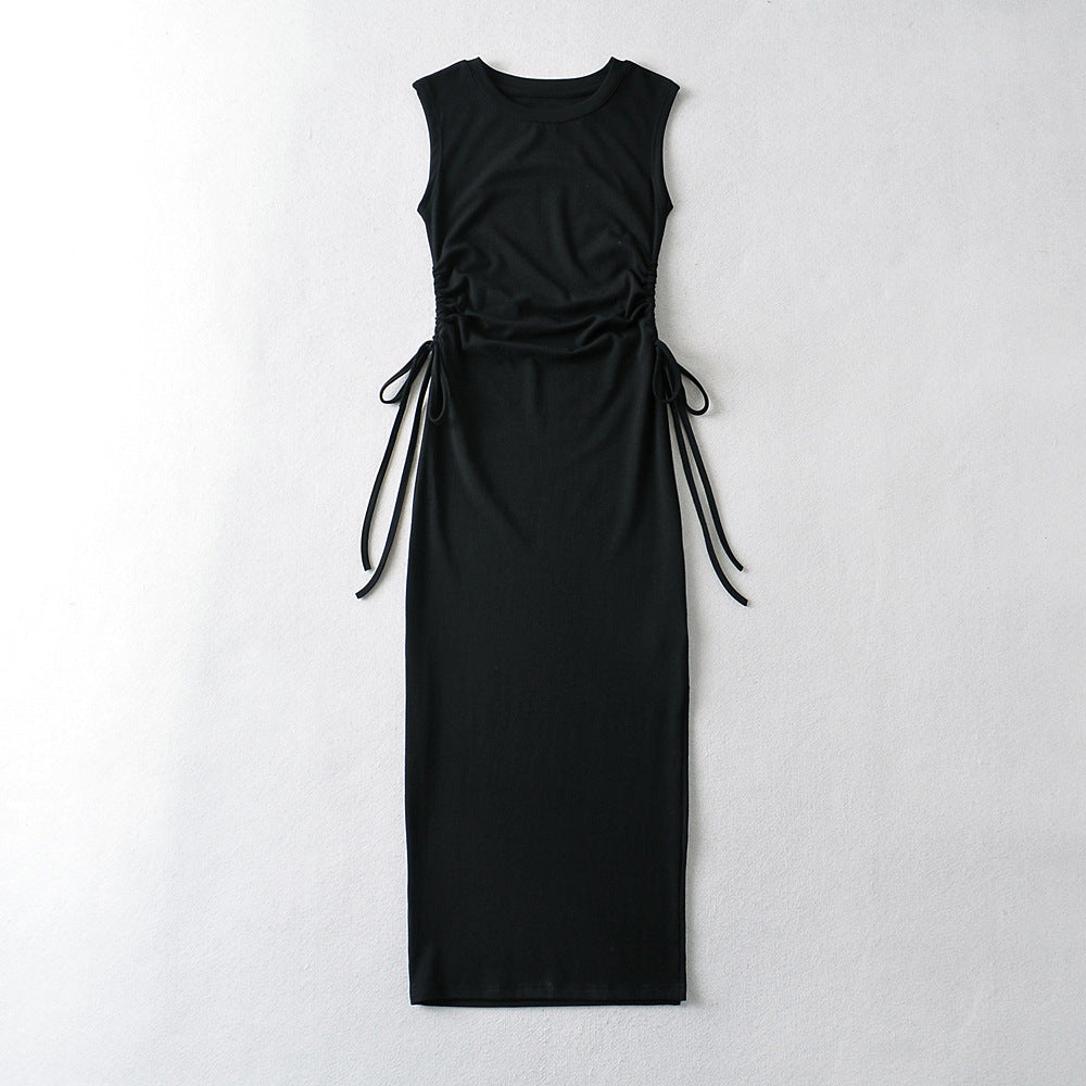 Design Inspired Lace Up Slimming Dress