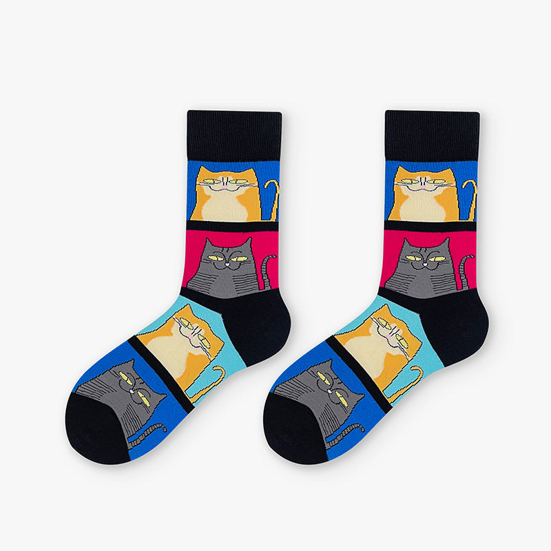 Mellemhøje Rørstrømper Trendy Søde Skateboardstrømper