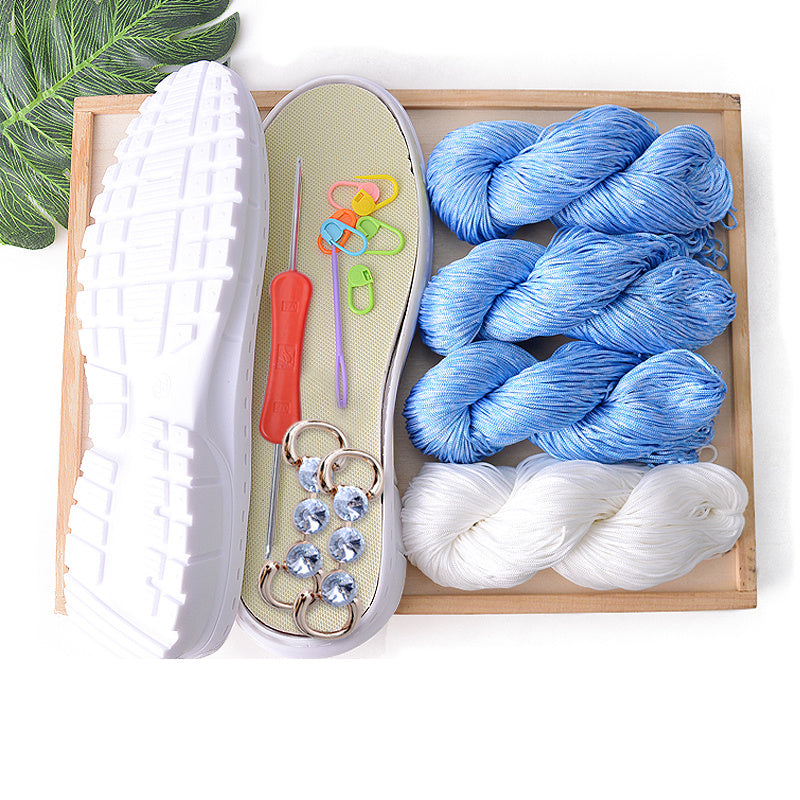 Handwoven Coconut Sole Hollow Thread Hook Material Bag