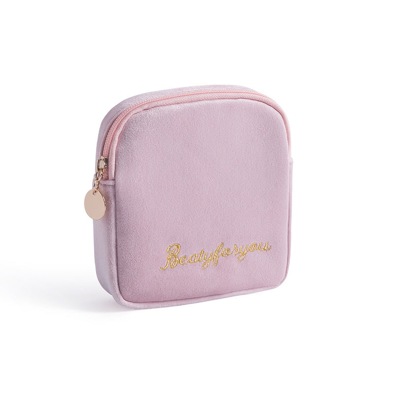 Flannel Cosmetic Storage Bag Tote Cloth