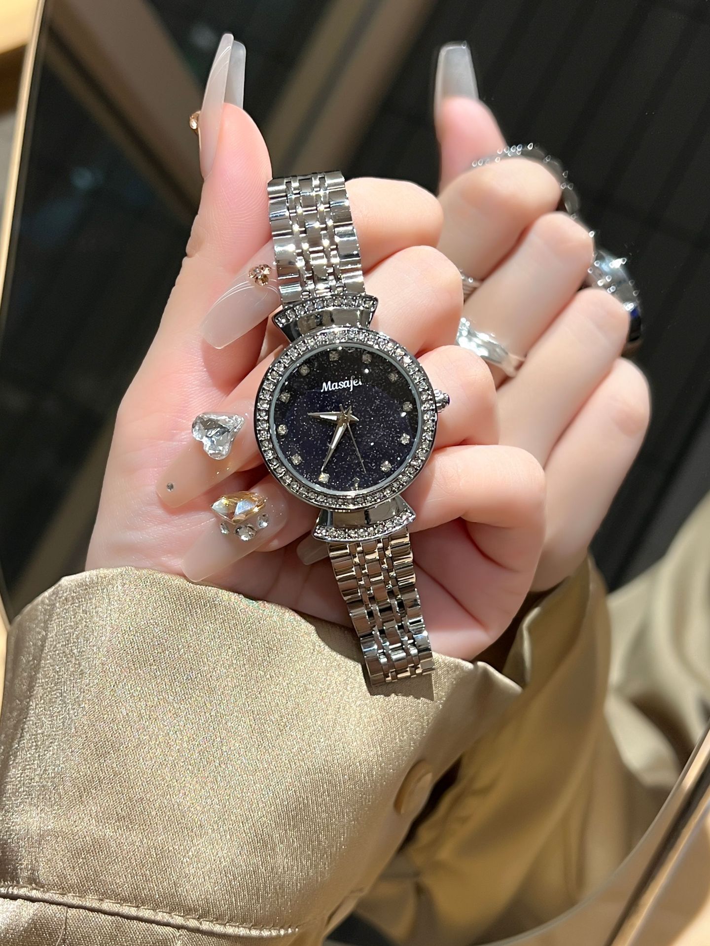 Starry Sky Fritillary Marble Watch For Women