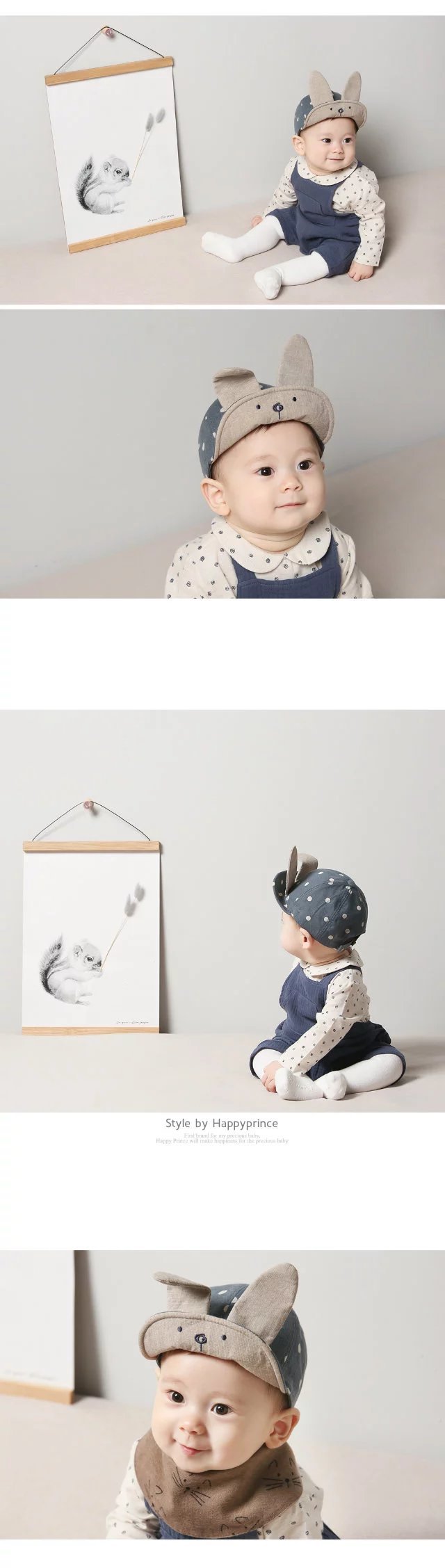Cartoon Cute Bunny Soft Brim Baseball Hat