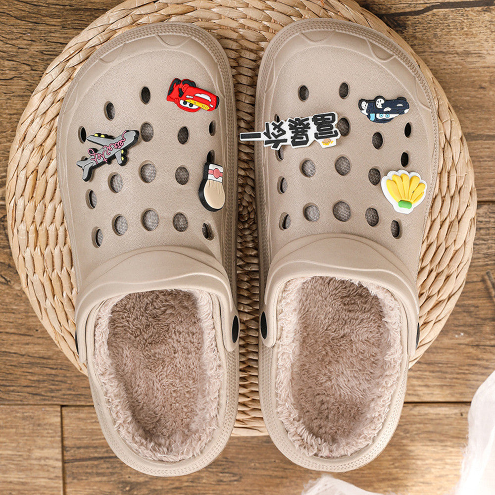 Women's Fleece Cotton Slippers Warm And Comfortable