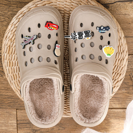 Women's Fleece Cotton Slippers Warm And Comfortable