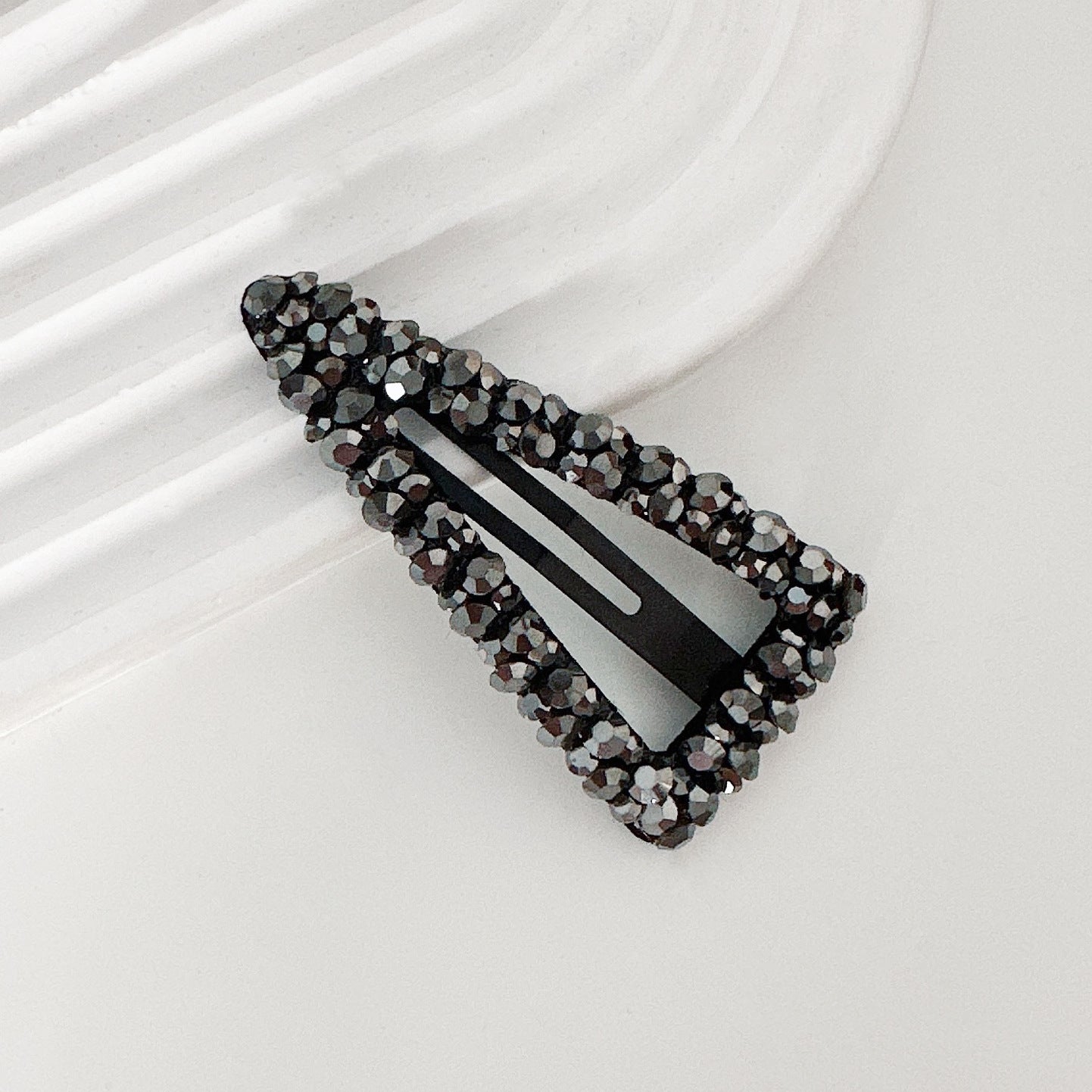 Diamond Colorful Crystals Rectangular BB Clip Break Hair Side Bang Clip