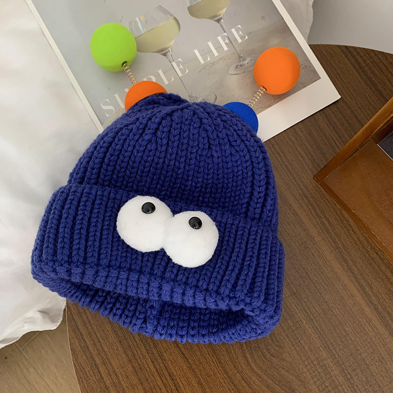 Funny Couple Style Knitted Hat Makes Your Face Look Smaller