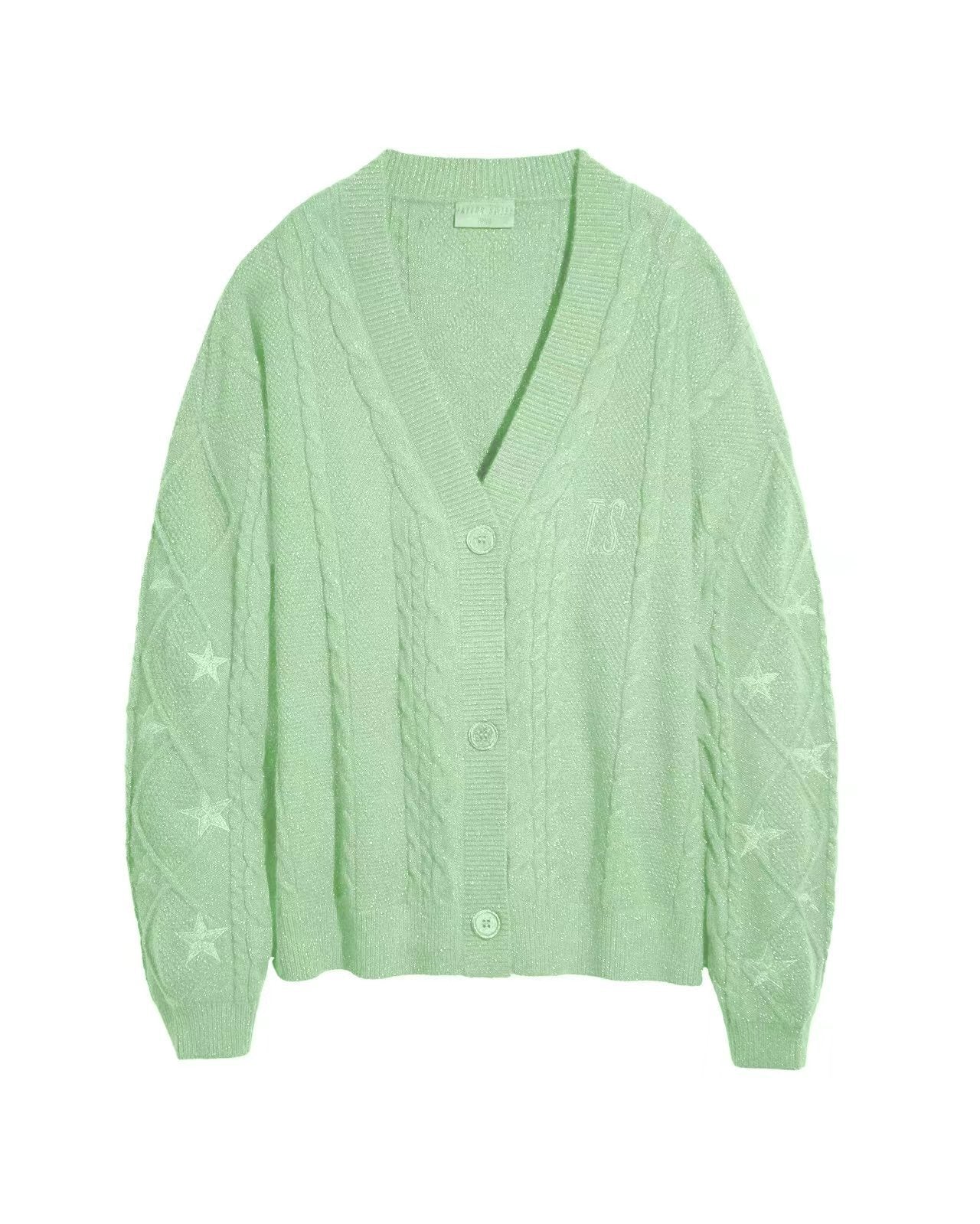 Cardigan Embroidery XINGX Loose And Idle Dinified Sweater