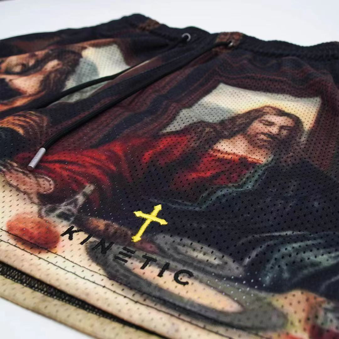 Digital Printing Sports And Fitness Shorts