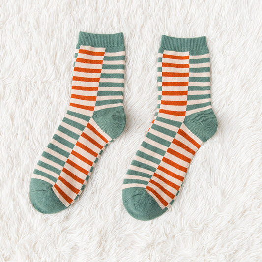 Women's Mid Tube Pure Cotton Fleece Socks
