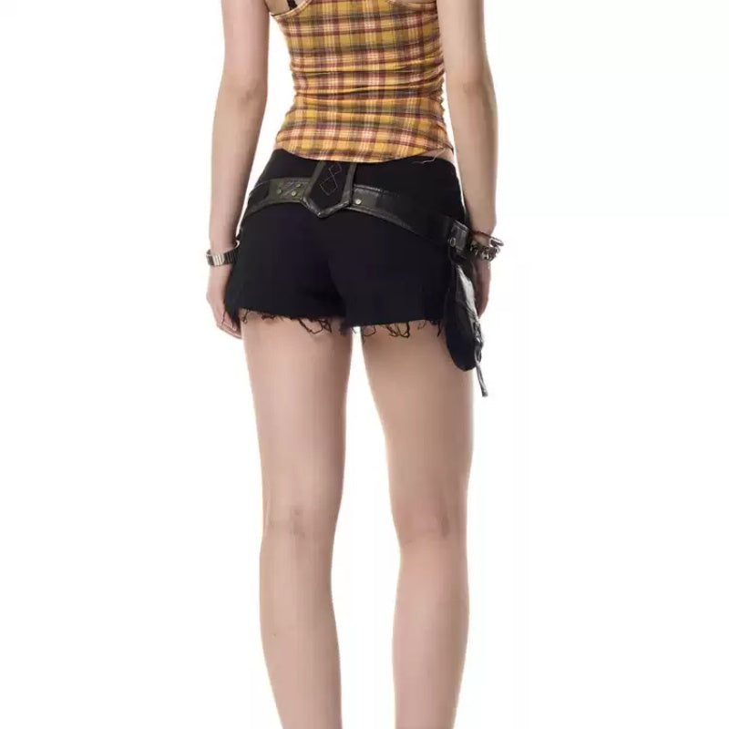 Retro Overalls Female Summer New Loose Leisure Sports Shorts