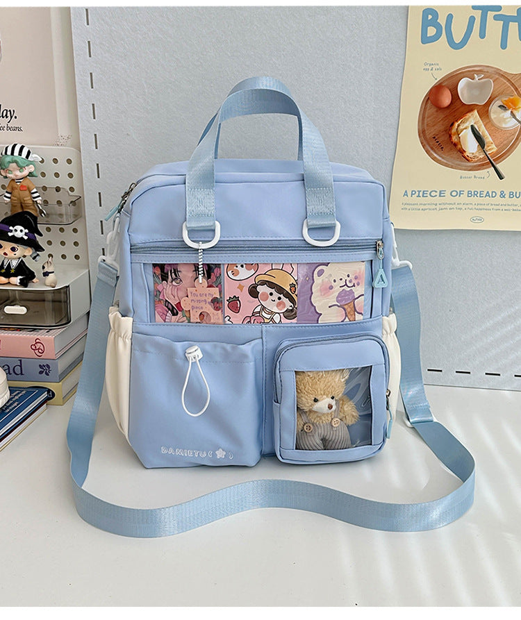 Backpack Large Capacity Tutorial Handbag Versatile Casual