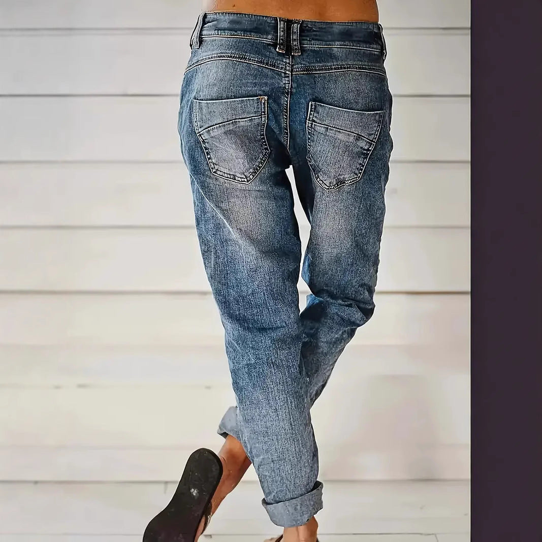 Jeans Relaxed Casual Versatile And Slimming