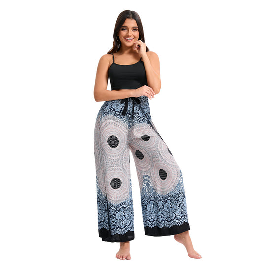 Bohemian Casual Loose Rayon Culottes For Women