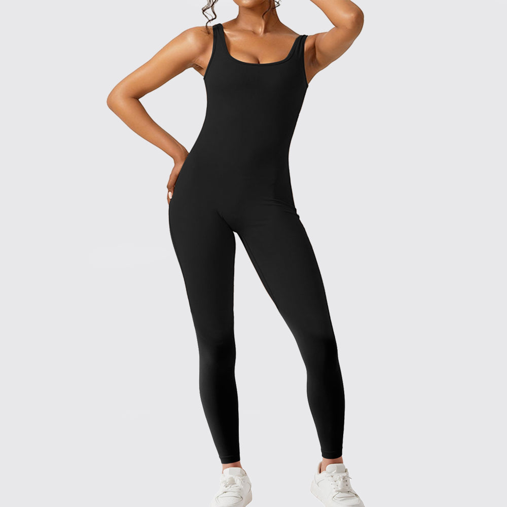 Kvinder Ærmeløs Flare Jumpsuit Fitness Yoga Lange Bukser