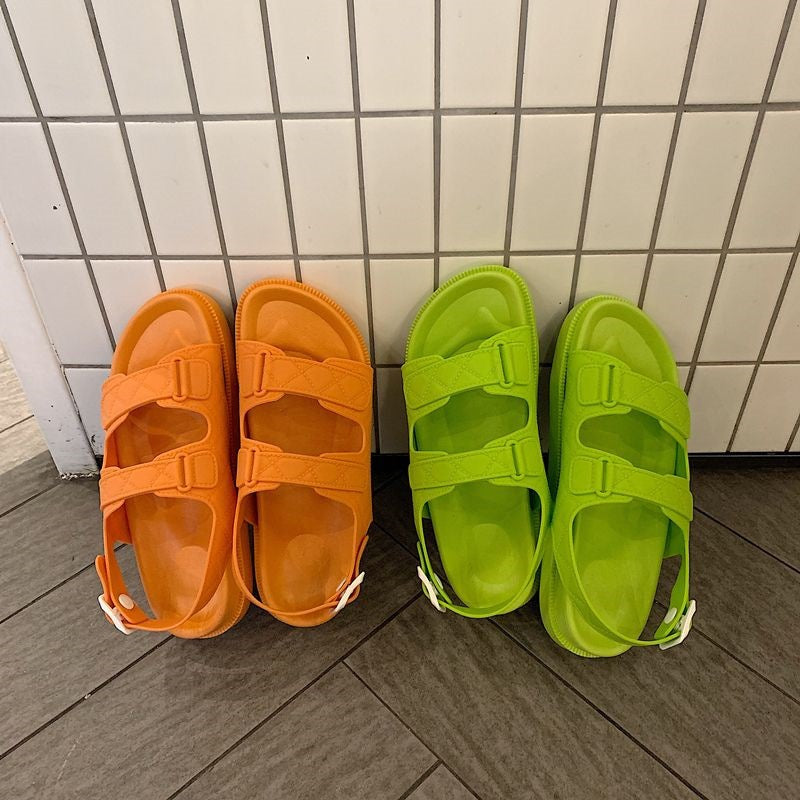 Sandals Fairy-Style Flat Roman Shoes For Beach Vacation And Students