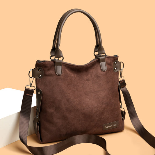 Womens High-Capacity Fashionable Vintage Tote Bag