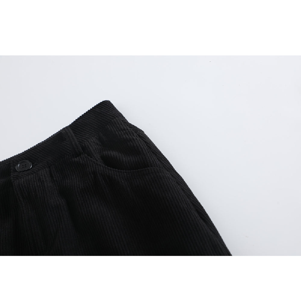 Corduroy A-line Mid-length Cake Skirt