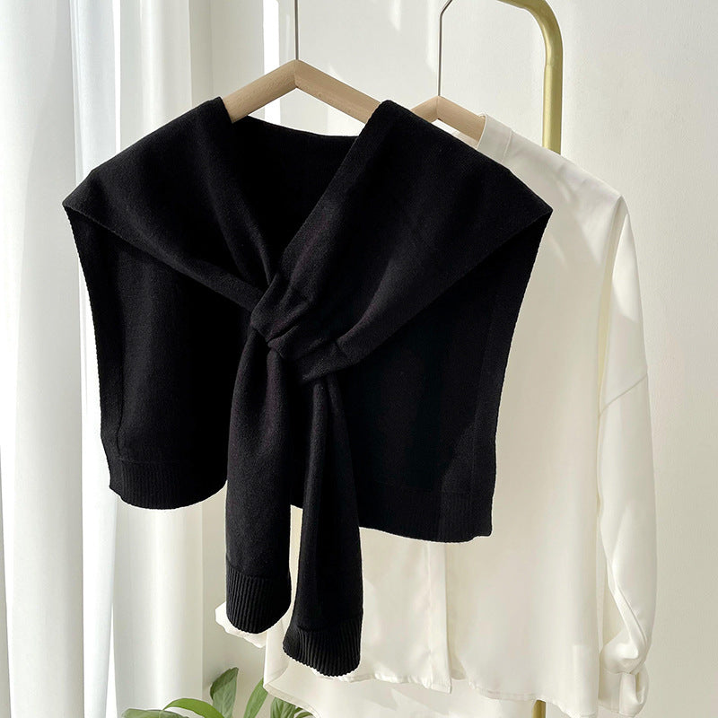 Fashion Shawl All-match Solid Color Scarf