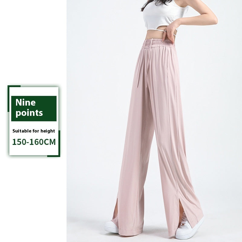 High Waist Drooping Straight Wide-leg Pants Versatile Slimming Loose