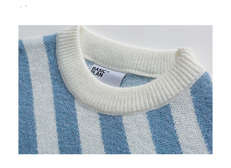 Pullover Loose Trendy Men's Knitted Sweater