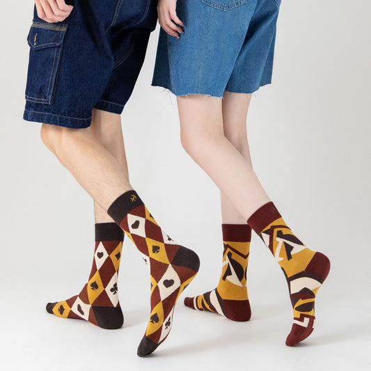 12Constellations Embroidered Socks Autumn And Winter