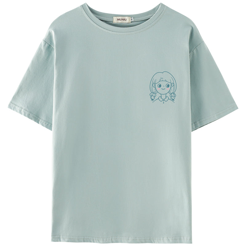 Women's Summer New Casual Cotton Printed T-shirt