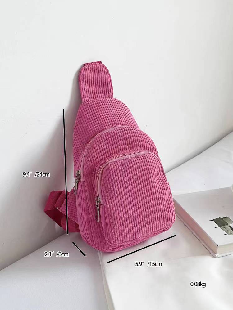 Women's Fashion Casual Solid Color Single Shoulder Crossbody Bag