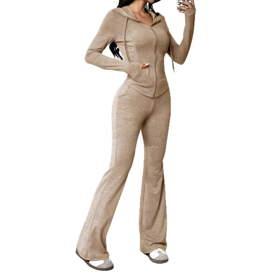 Fashion Slim Casual Women's Sweater Suit