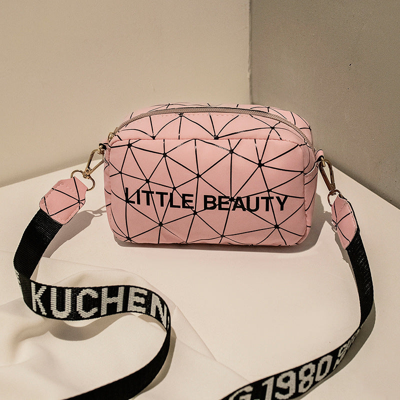 Women's Fashion Lingge Laser Fashion Colorful Messenger Bag