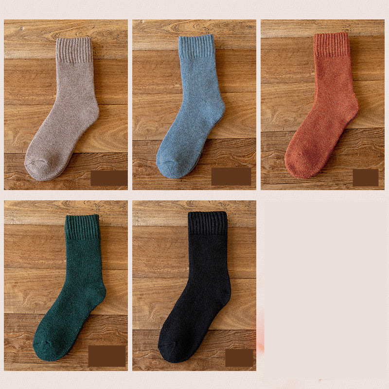 Plus Velvet Thick Warm Towel Long Tube Cotton Socks