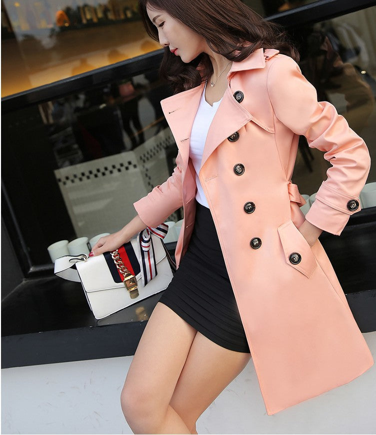 Damemode Trenchcoat Mellemlang frakke