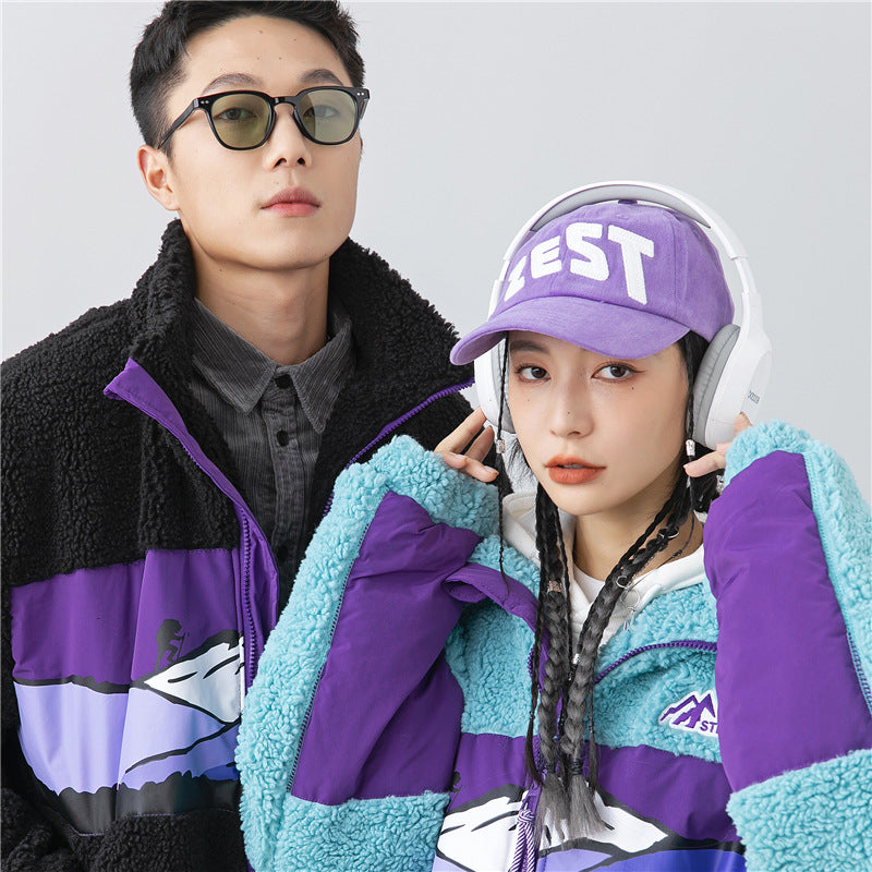 Lamb Coat Men's Thickened Tide Brand