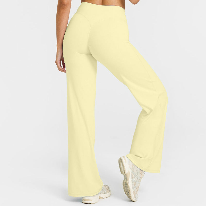 Yoga Pants Women's Thin High Waist Straight Pants