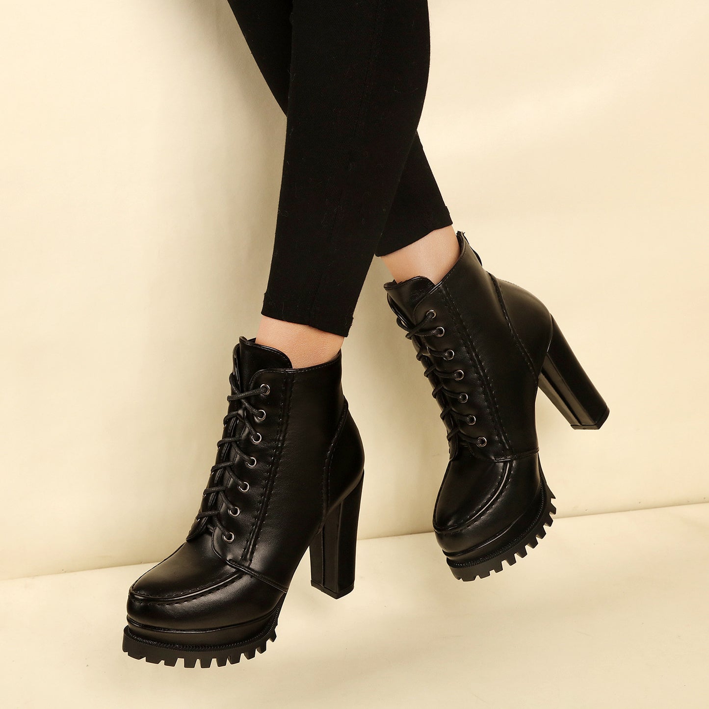 Thick-heeled Martin Boots With Waterproof Typhoon All-match